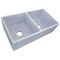 Nantucket Sinks Double Bowl Farmhouse Fireclay Sink with Shabby Sugar Finish FCFS3318D-ShabbySugar - alternate 2